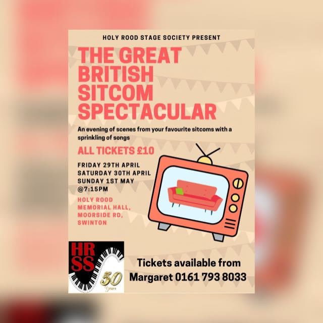 HolyRoodStage's tweet photo. #Celebrating50Years
#HolyRoodStageSociety
#HappyBirthdayHRSS #HRSS50 🎂 #AmDram #CelebratoryPerformance #TGBSS #GreatBritishSitcomSpectacular #TicketsNowOnSale 🎭 x https://t.co/uZ6InGyVV3