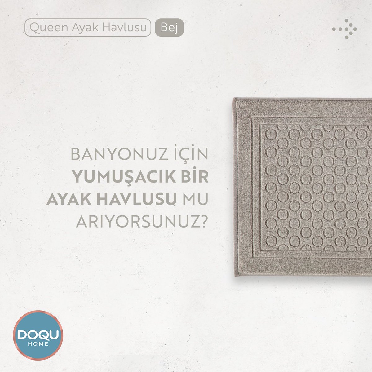 doquhome's tweet photo. Banyonuzun dekorasyonuna uygun farklı renk seçenekleri, yumuşacık %100 pamuk dokusuyla DoquHome ayak havluları her dokunuşta sizi mutlu edecek!
#Doquhome #doqu #doqunevresim #nevresimtakımı #yatakörtüsü #pike #yastık #yorgan #yatak #uyku #çeyiz #evlilikhazırlığı https://t.co/1StkomKYzo