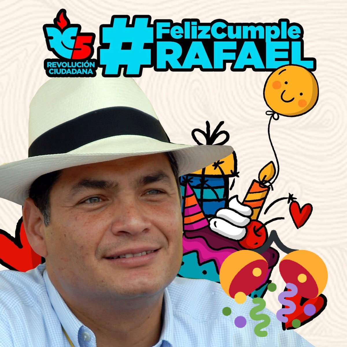 WALTERFERSS's tweet photo. @MashiRafael presidente. Feliz cumpleaños Diosito le bendiga le cuide y le proteja siempre. Felicidades en su honomastico. Saludos cordiales desde #Santa_Isabel provincia del #Azuay https://t.co/8fwYbVt1Nf