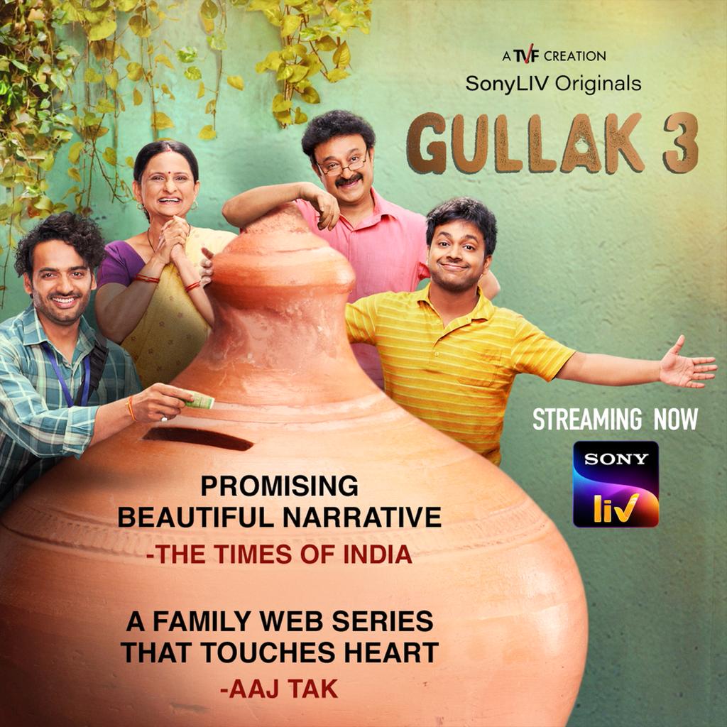 uncle_sherry's tweet image. Gullak S3 is live. Please watch सपरिवार