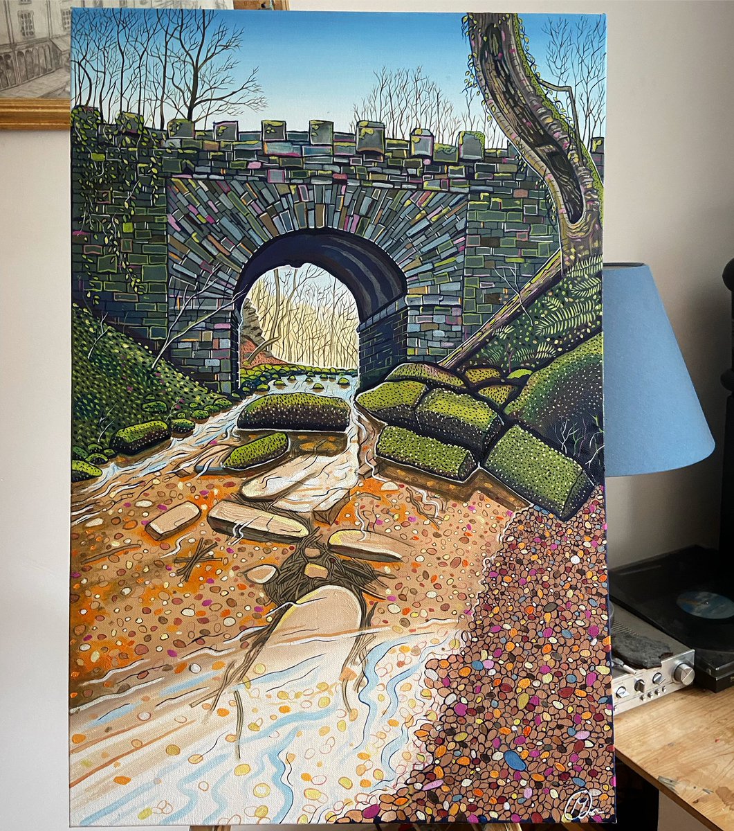 mikeyjonesart's tweet image. Putting the finishing touches into my latest painting of A secluded bridge at Nant Mill, Coedpoeth, @Wrexham. 

#Nantmill #Coedpoeth #Wrexham #wrecsam2025 #Wales #Cymru #Northwales #Art #Painting #Welshart