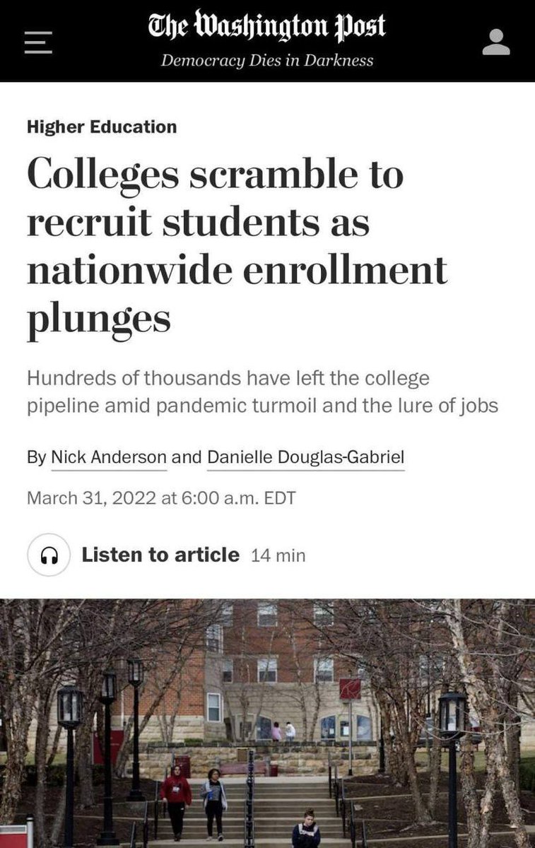 ConchShell8's tweet photo. The indoctrination camps loosing willing victims https://t.co/YGKjRF2Y27