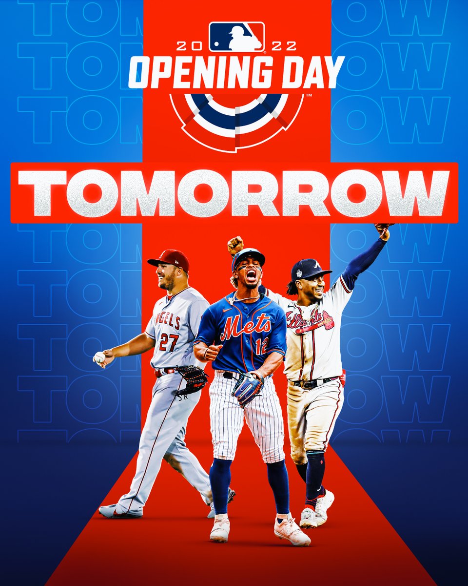 MLB's tweet photo. 24 HOURS AWAY!!!! #OpeningDay https://t.co/bvTmB2scaV