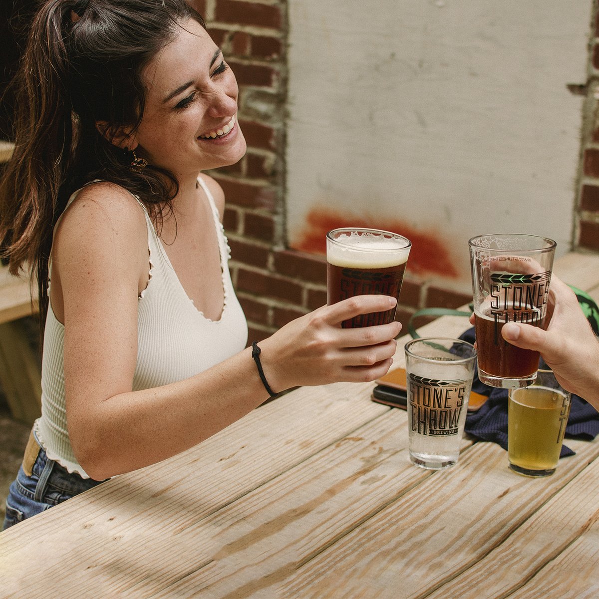 Don’t miss all night #happyhour at both #stonesthrowbrewing spots all evening long! Come see us and get $1 off all your fav pints from 4-9!