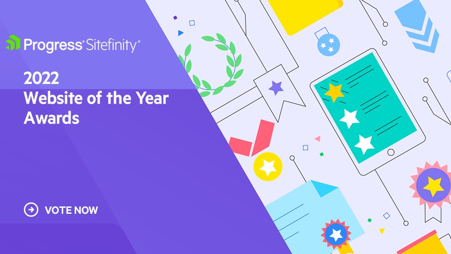 Sitefinity's tweet photo. Weβre excited to announce the finalists of the 2022 Sitefinity Website of the Year Awards! Check them out and vote for your favorites to help us determine who is the best of the best.
Vote Now!
https://t.co/rOtwgAC6h8
#SitefinityWebsiteOfTheYear #WOY2022 #ProgressAwards https://t.co/TyxB6h5n4Y