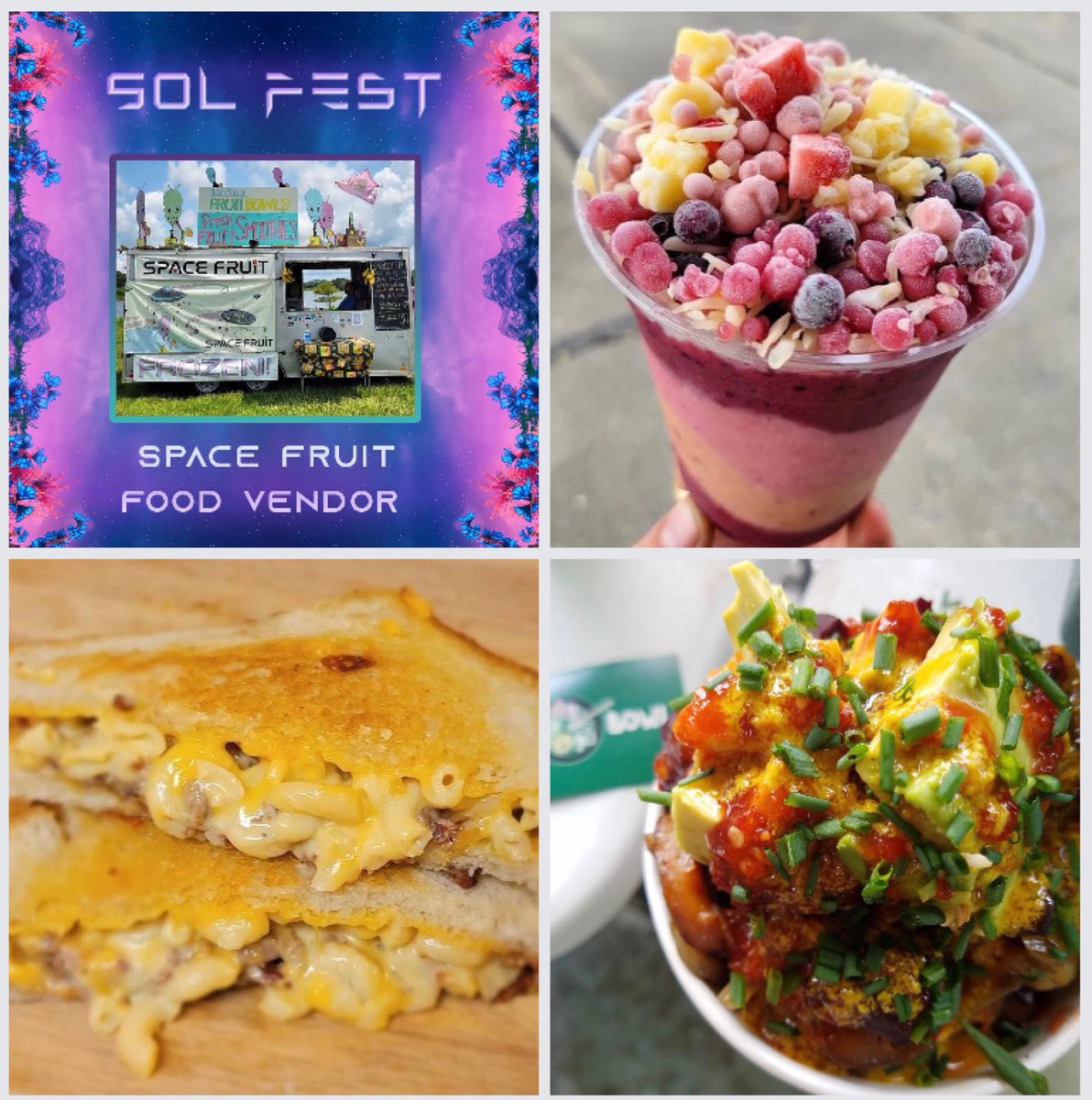 Here’s a taste of some of the Sol Fest food vendors! 😋 

#food #foodvendors #festivalfood