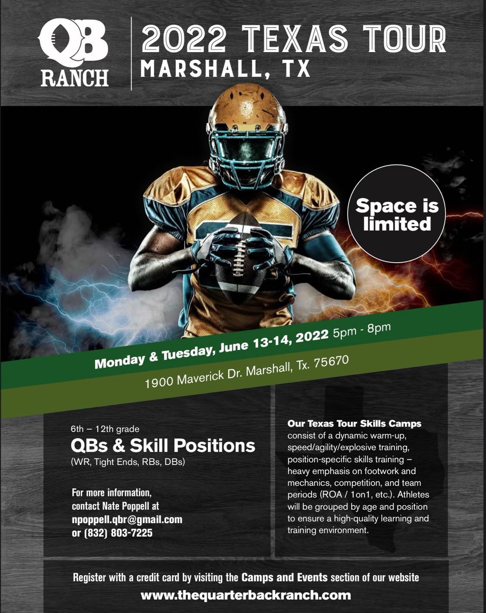 MarshallMavFB's tweet image. Make sure you get signed up! @CoachJAlvarez @N8Popp