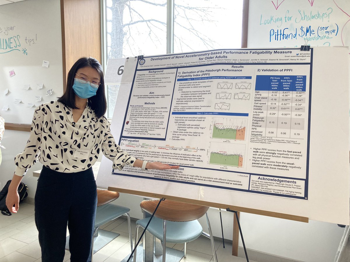 Nancy W. Glynn PhD (@nancywglynnphd) on Twitter photo Happening now! Pitt Public Health Dean’s Day. Doctoral student Susanna presenting the novel Pittsburgh Performance Fatigability Index - PPFI!. <a href="/YujiaQiao/">Susanna Qiao</a> <a href="/jurbane2/">Jacek K. Urbanek</a> <a href="/PittPubHealth/">Pitt Public Health</a> @kylemoored <a href="/jenschrack/">Jennifer Schrack, PhD</a> <a href="/JarekHarezlak/">Jaroslaw Harezlak</a> Happening now! Pitt Public Health Dean’s Day. Doctoral student Susanna presenting the novel Pittsburgh Performance Fatigability Index - PPFI!. <a href="/YujiaQiao/">Susanna Qiao</a> <a href="/jurbane2/">Jacek K. Urbanek</a> <a href="/PittPubHealth/">Pitt Public Health</a> @kylemoored <a href="/jenschrack/">Jennifer Schrack, PhD</a> <a href="/JarekHarezlak/">Jaroslaw Harezlak</a>