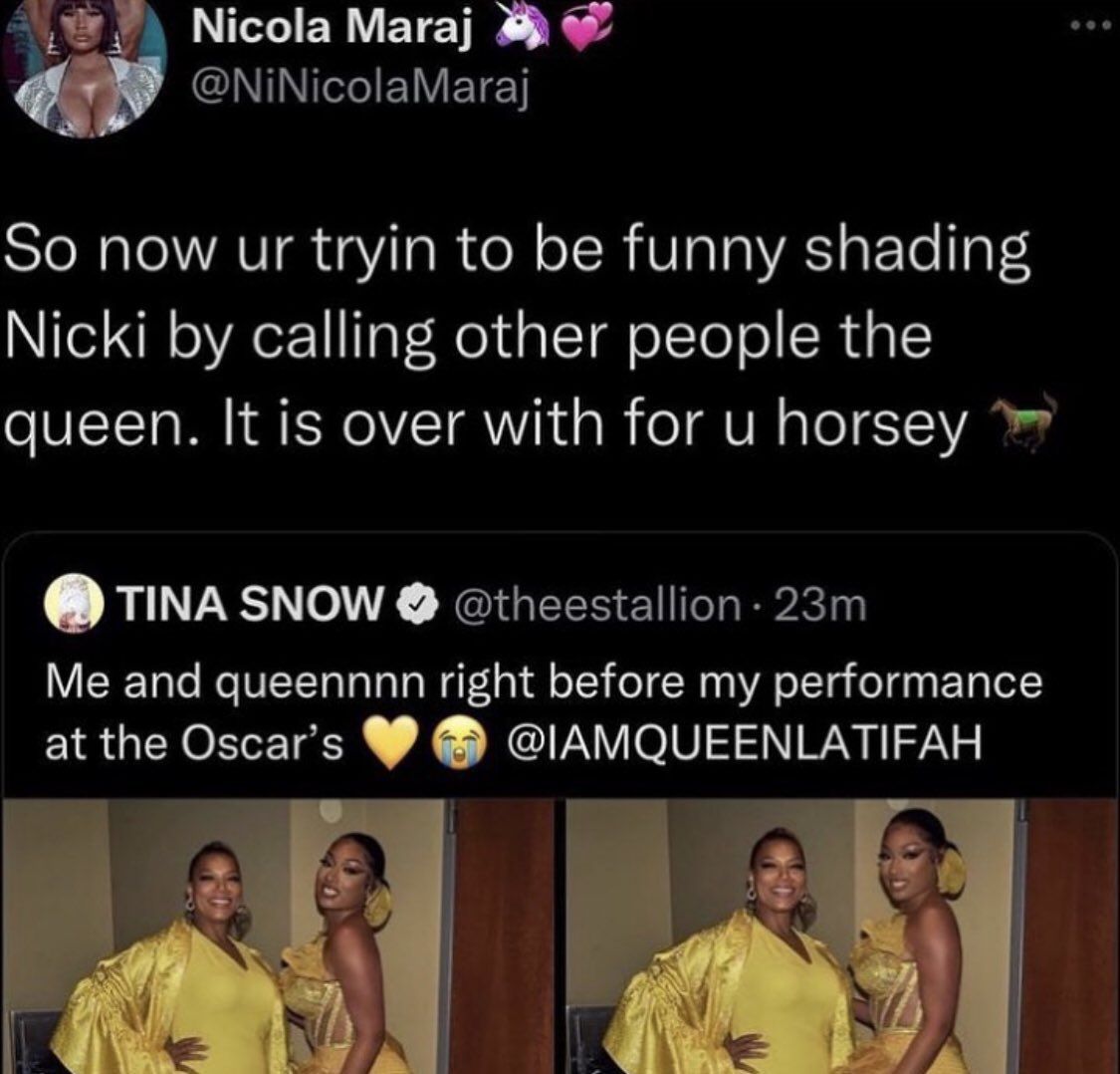 stallinek0's tweet photo. head empty as a empty bag 😭 her name is literally Queen Latifah💀 https://t.co/Q92DQ0bHUH