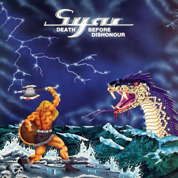 ThisDayInMETAL's tweet photo. Apr 6th 1984 #Syar released their debut album “Death Before Dishonour” #Speeder #OnTheStreets #TrailBlazer #Warriors #NWOBHM
Did you know…
The album cover art was done by renowned artist Eric Philippe. https://t.co/tPo1ySIgZK