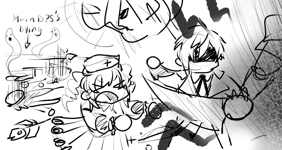 Zebreh_'s tweet photo. me and my friends fighting against raiden shougun <3

i love dying in one shot :') https://t.co/2idpFkOHmL