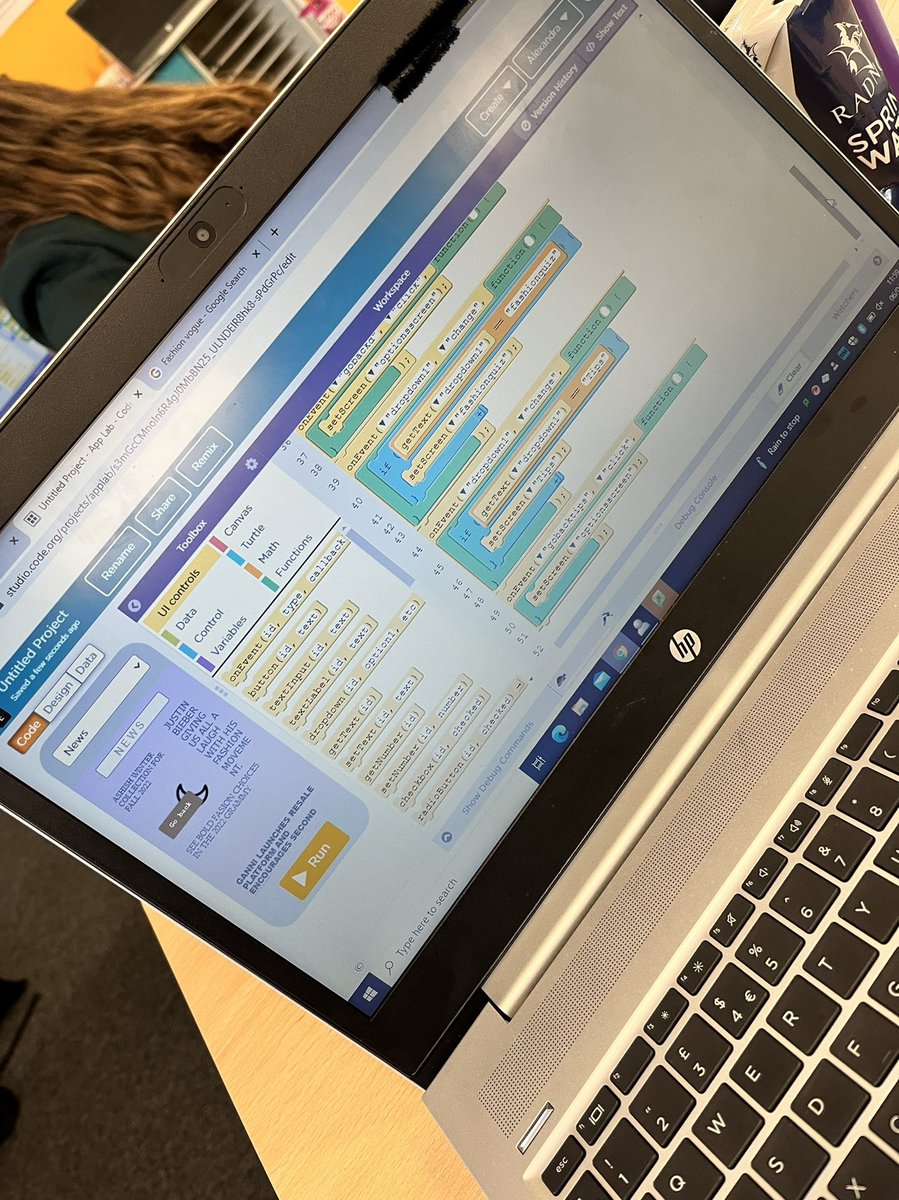 StPatsBusStds's tweet photo. Our Year 8’s have been creating Apps in App Lab. They have been using code  to control how their apps work ⭐️ https://t.co/Reihu6JVLe