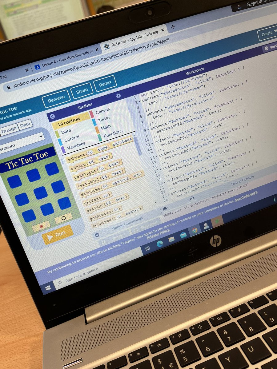 StPatsBusStds's tweet photo. Our Year 8’s have been creating Apps in App Lab. They have been using code  to control how their apps work ⭐️ https://t.co/Reihu6JVLe