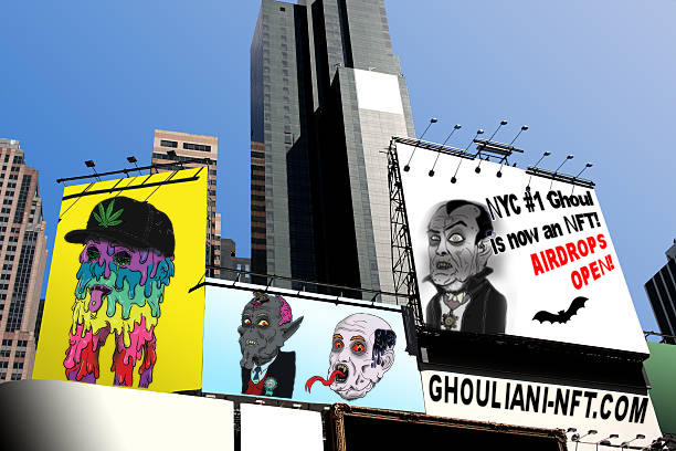 GhoulianiNFT's tweet photo. #ghouliani I finally bit the bullet, sold all my belongings and purchase 3 billboards outside of a known #handjob #house massage parlor in #NYC. *fingers crossed* I think this will kick off my project by appealing to it's target audience. #perverts #nycpunks #scum #nftproject https://t.co/gfERxgx5HI