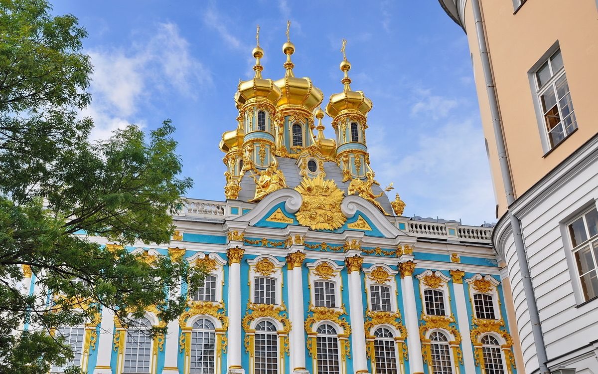 LBDEO_'s tweet photo. Église de la Résurrection du Christ du Palais Catherine à Pouchkine, en Russie. https://t.co/g3L9O01xio