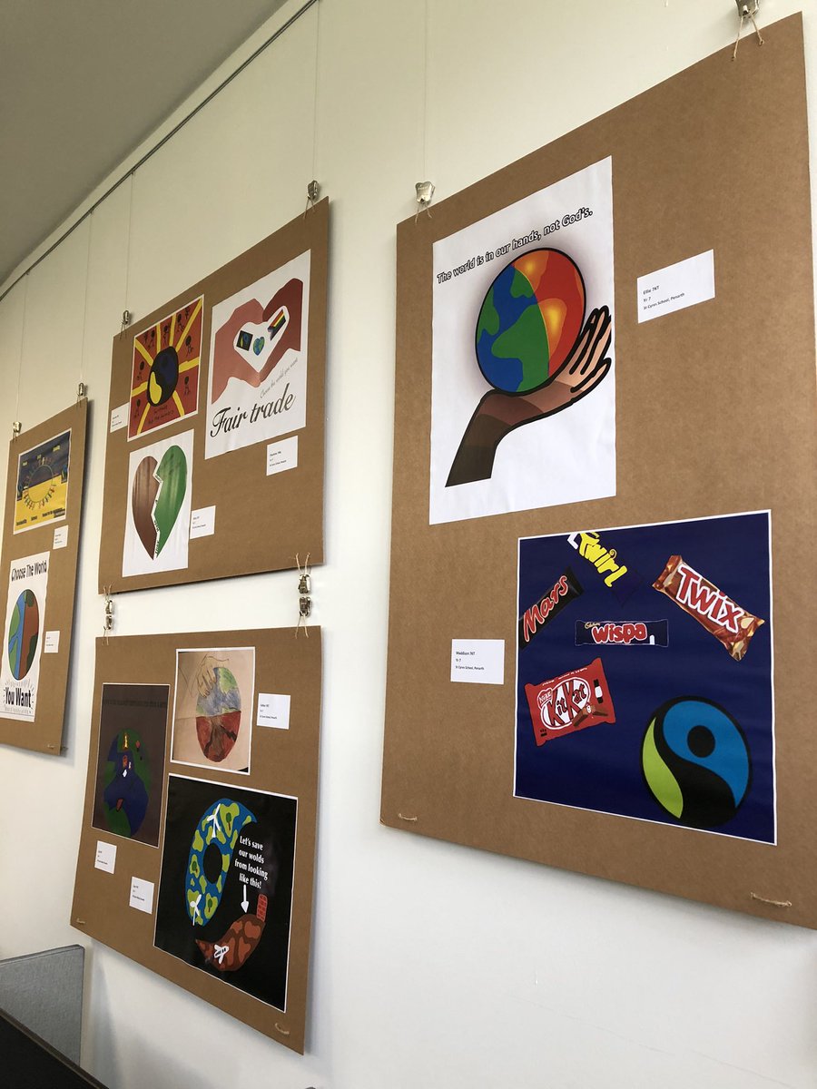 CyresHumanities's tweet photo. It was fantastic to see so many @CyresYr7 pupils at the launch of the Vale Fairtrade Youth Exhibition this evening. Congratulations to Iqra and Tom on their runner up certificates and well done to all pupils who had their fantastic work displayed! @DPfairtrade https://t.co/BWkcWXVdGo
