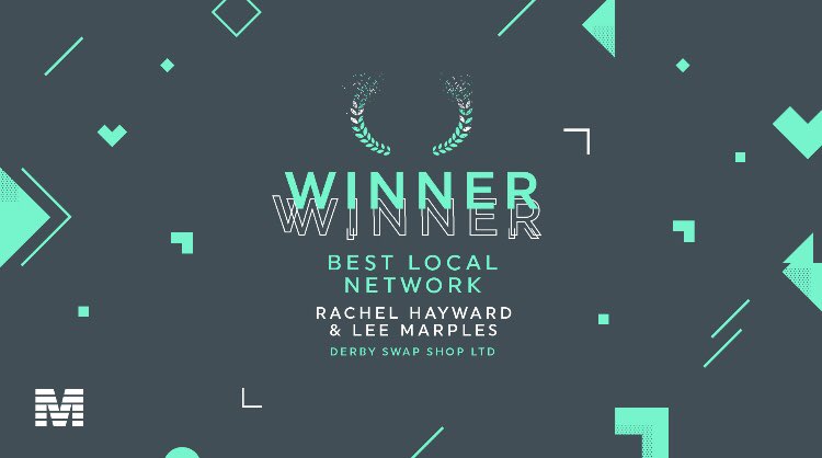 🏆🏆🏆Winner🏆🏆🏆

🎉🎉🎉Best Local Network 🎉🎉🎉

Rachel Hayward &amp; Lee Marples - Derby Swap Shop Ltd