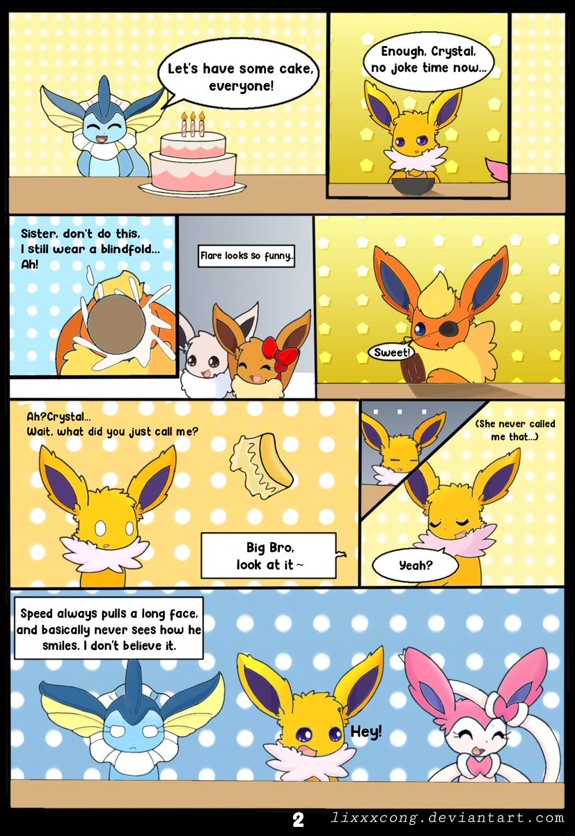 I'm sorry it took me so long to draw the second page. Due to the double reasons of the epidemic and my studies, the next update may be after June.#Eevee #Eeveelutions #eeveelutionsquad #Pokemon #pokemonfanart #eeveelutionfanart