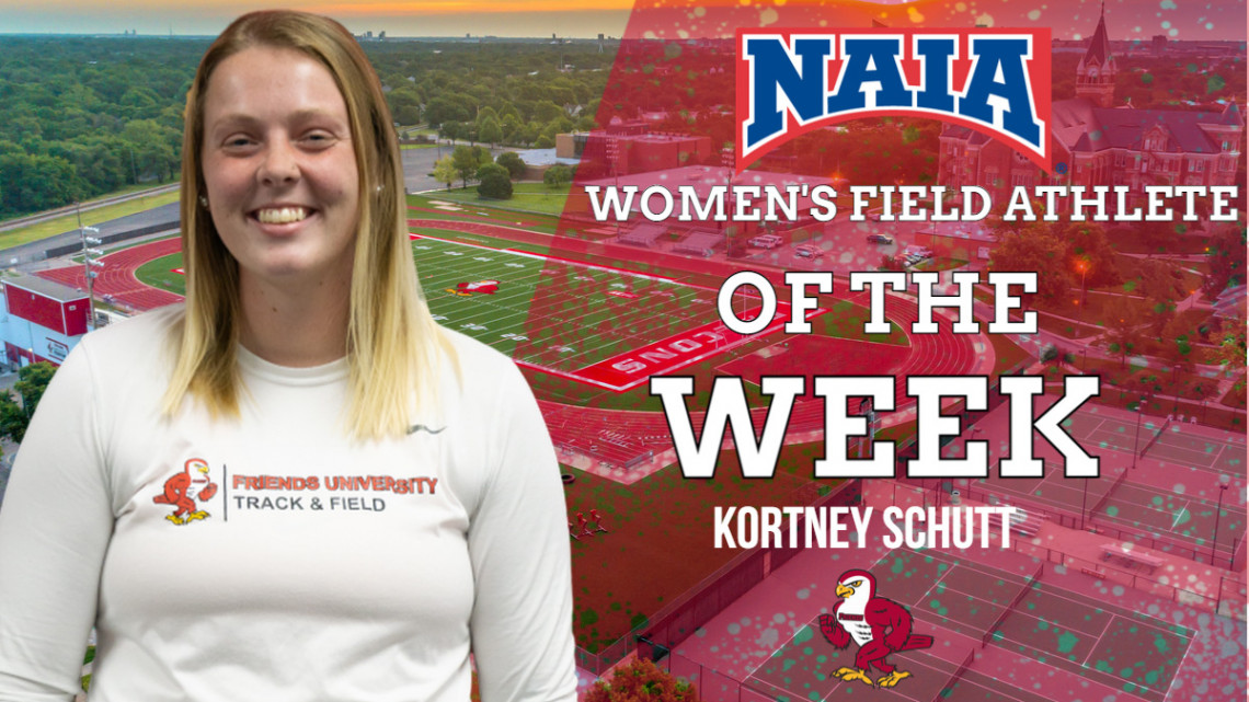 FriendsFalcons's tweet photo. Schutt Named NAIA Women's Field Athlete of the Week
 - https://t.co/ySDk0VsnAp https://t.co/cVn33z2wbQ