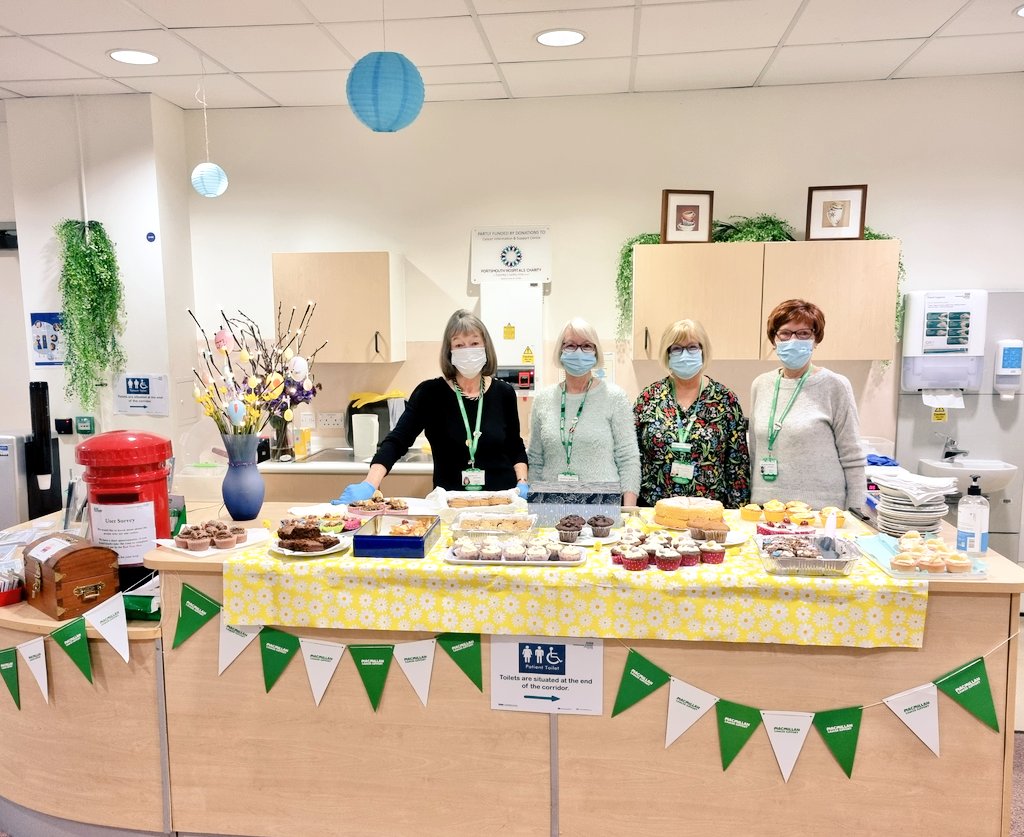 MamaBrownPT's tweet photo. A big, big thank you to everyone that came to our Spring Fayre at the Macmillan Centre and a special thank you to our lovely volunteers who helped dish the goods for cash! We raised a whopping £300 with all of our delicious baking! Truly thankful to you all 💚 @PorthospCharity https://t.co/XKWevJLahh