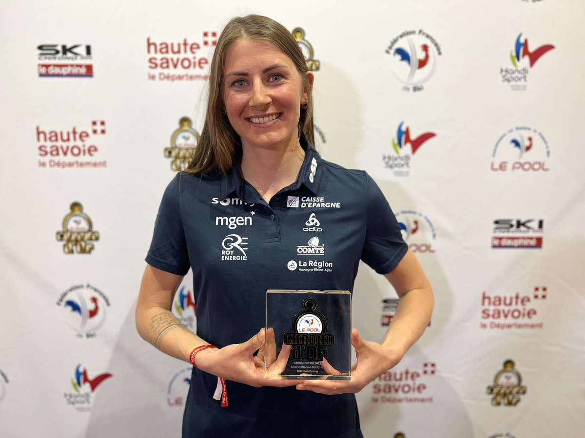 FedFranceSki's tweet photo. Chronos d'Or 2022 🏆
La lauréate du Chrono d'Or Biathlon Dames est ... Justine Braisaz ! 👏🇫🇷 @Dep_74 #LePool @Ski_Chrono @ledauphine https://t.co/XSkUdAe3pe
