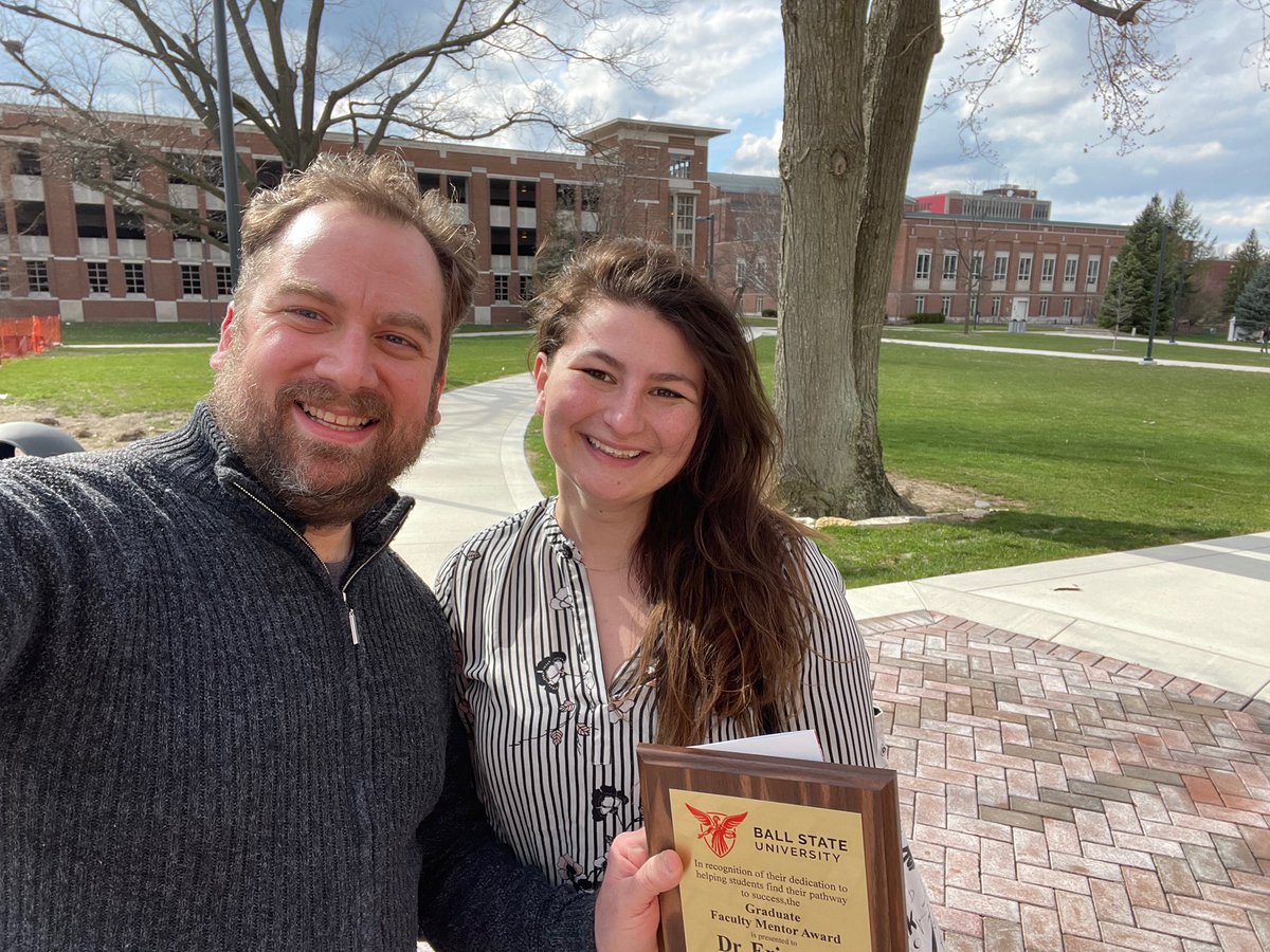 SamTurks24's tweet photo. I can think of no one more deserving of the Graduate Faculty Mentor Award! Congratulations, Dr. Rubenstein!!

I’m so thankful to have Dr. Rubenstein as my mentor! https://t.co/j7nM0wRAu4