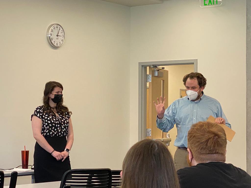 SamTurks24's tweet photo. I can think of no one more deserving of the Graduate Faculty Mentor Award! Congratulations, Dr. Rubenstein!!

I’m so thankful to have Dr. Rubenstein as my mentor! https://t.co/j7nM0wRAu4
