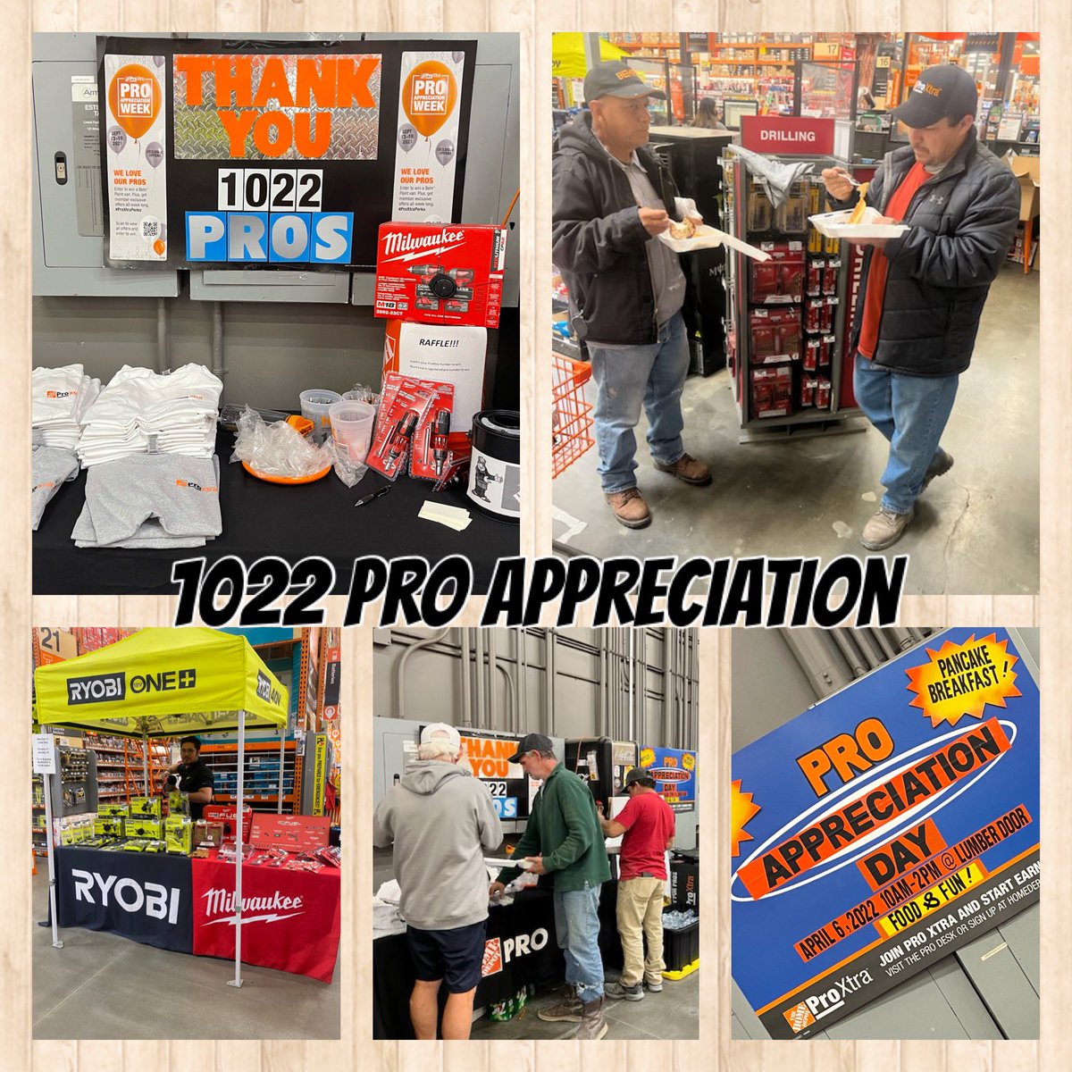 Pro appreciation with a hot breakfast! Thank you to all our contractors that give us a good reason to be up before the Sun with ‘em! #westsidebestside #d20 #proxtra