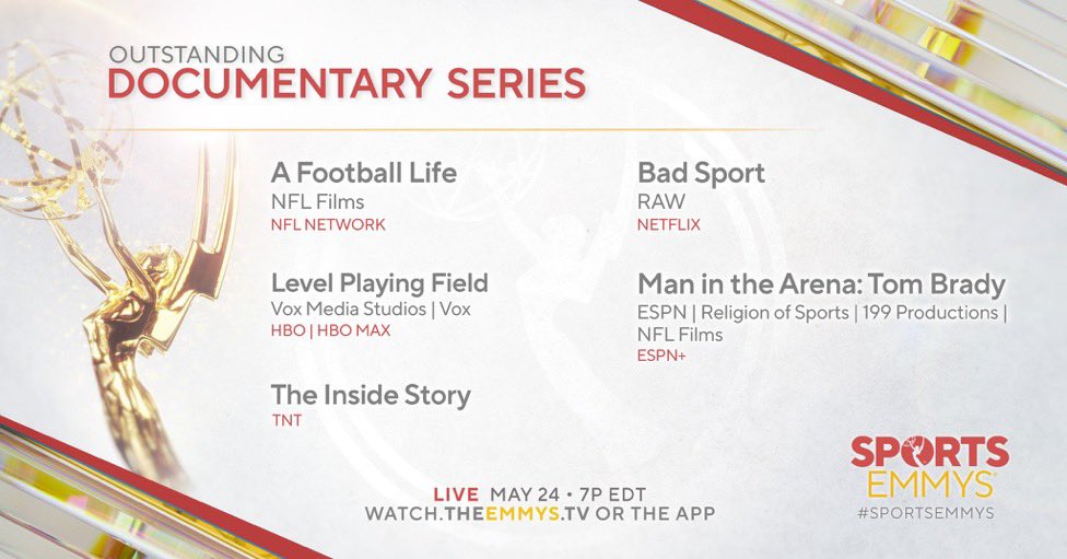 I loved being a part of Bad Sport, it was a great series and got to work with some total legends. This is so nice for everyone involved. We worked our socks off! #Emmys #sportsemmys #BadSportNetflix