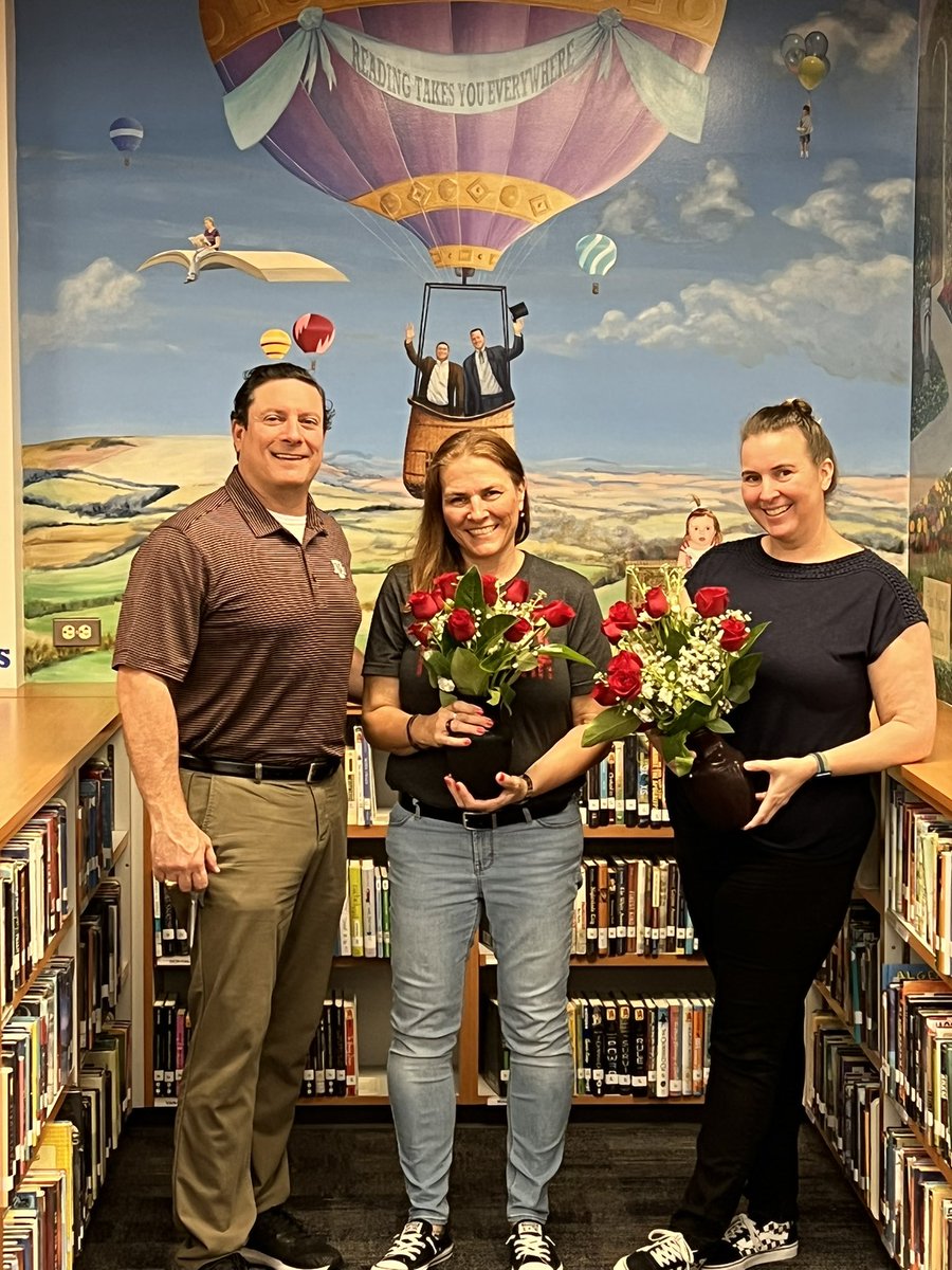 National Librarian week! We love ours! Thank you for all you do Lynette Alidon and Christina Fournier !