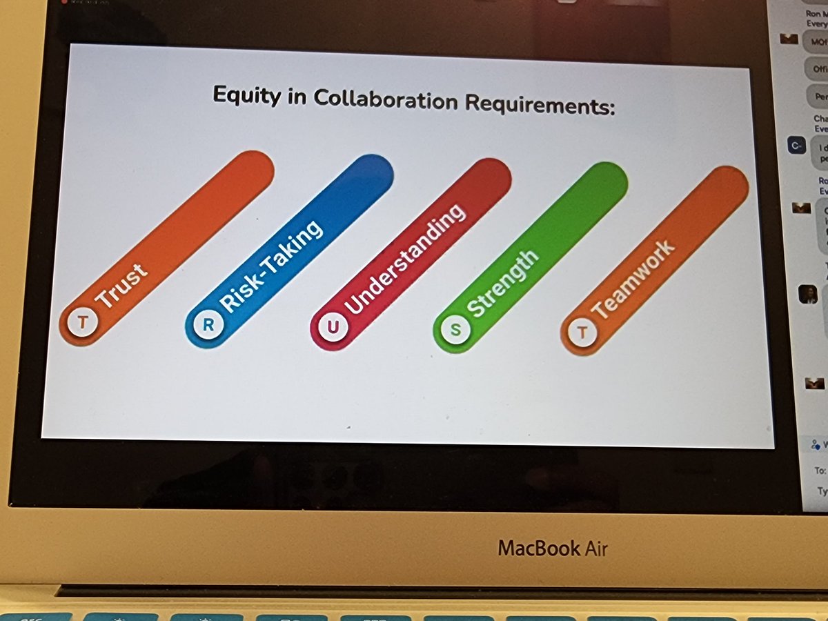 Blended_Harden's tweet photo. Great session on Purposeful and Equitable Tech by @deelanier! So much to plan and unpack. Teachers need to know more than the definition of #Equity, but the application of it through #edtech. @LINC_PD https://t.co/b0FkY8X4pH