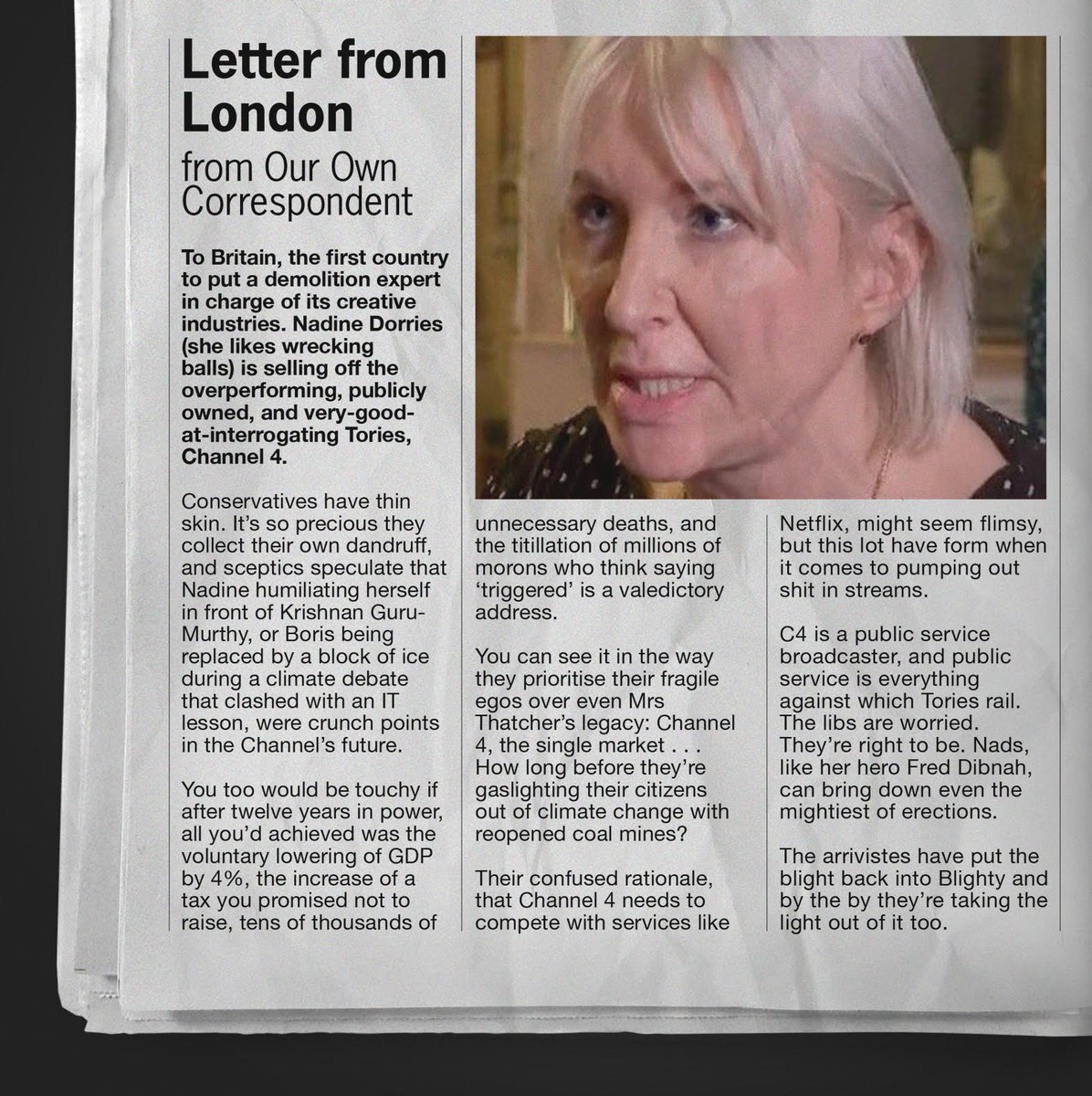 mrhenrymorris's tweet photo. NEW: The Papua New Guinea Courier's London correspondent on the sale of C4. https://t.co/5DkagMDAu3