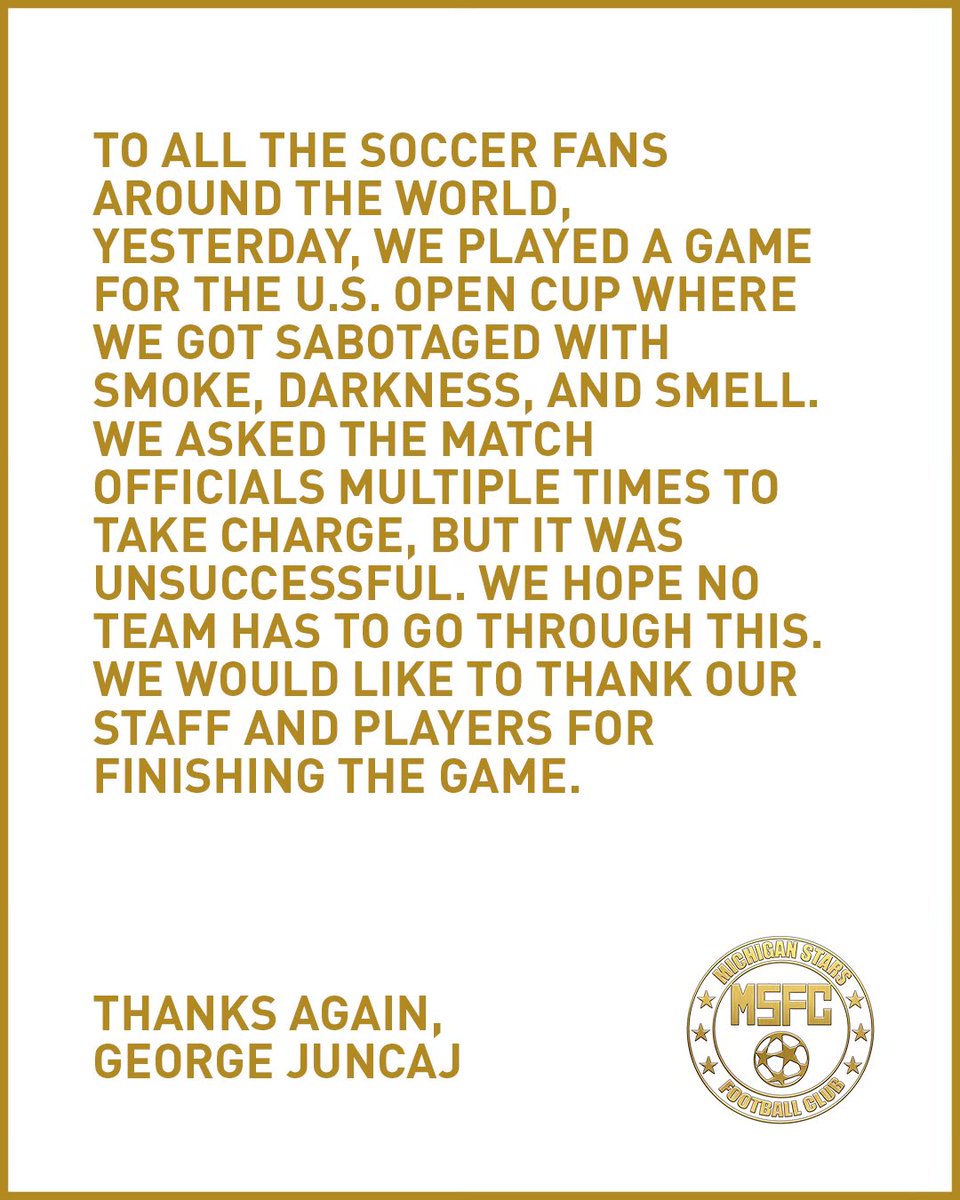 MichiganStarsFC's tweet photo. 🚨 https://t.co/3AGJLr6PJg