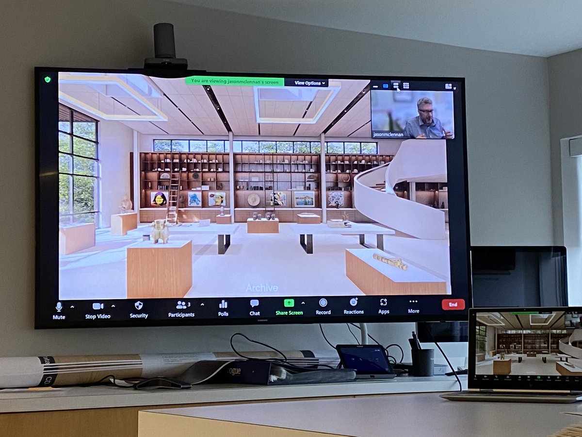 melkops's tweet photo. Thanks @JasonFMcLennan for taking us on a virtual tour of the new HMTX industries headquarters before we tour the building under construction! @AIAConnecticut #livingfuture https://t.co/n339HRdq81