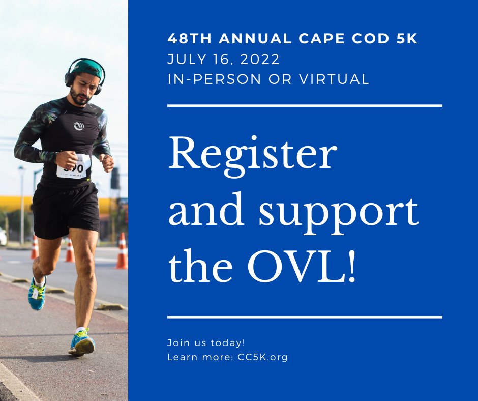 Registration for our 48th Annual Cape Cod 5K is open! 

Visit CC5K.org