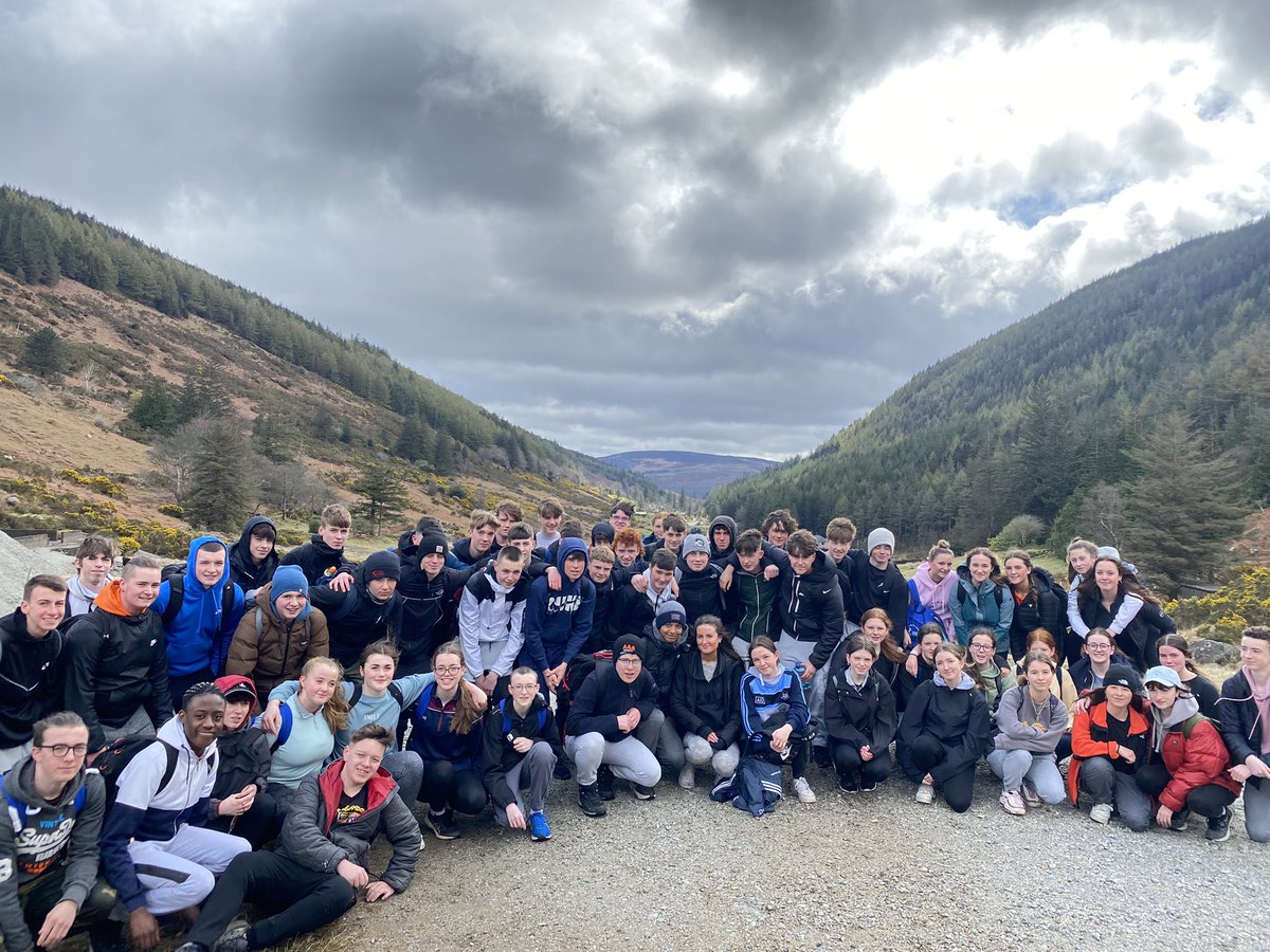 ciaranreade's tweet photo. An active few days in Glendalough with our TYs as part of their @GaisceAward! Huge thanks to Ms Caherly for arranging it! Great fun, lots of laughter &amp; another opportunity to bond! @stjosephsrush @SCaherly @msdonnellymaths @ceist1 @LouiseNiChon 🥾⛰ https://t.co/4xIwBW6zwn