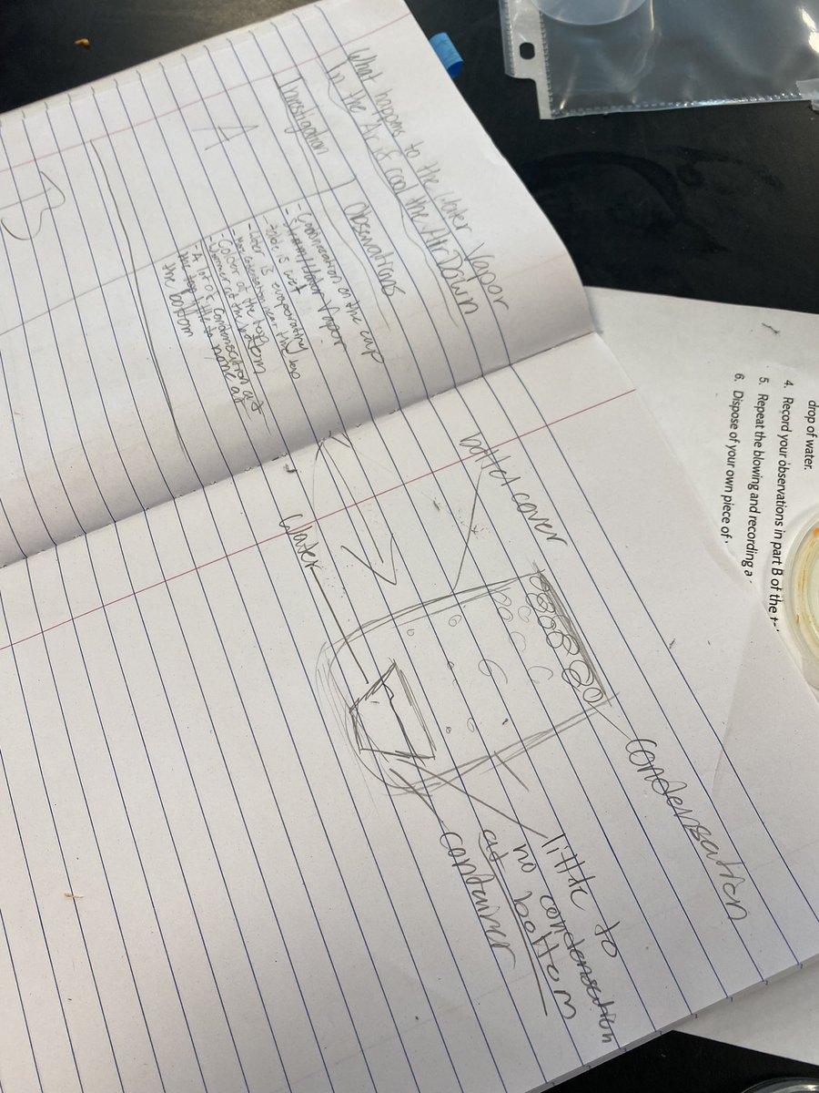 MrsEtense's tweet photo. What happens to the water vapor in the air if the air cools down? @OpenSciEd 6.3 @NGSS_tweeps @MrsCEastShore @MrsSTEMilford #6thgradescientists #waterdropletcollisions #investigations https://t.co/pHPS3EA4l5