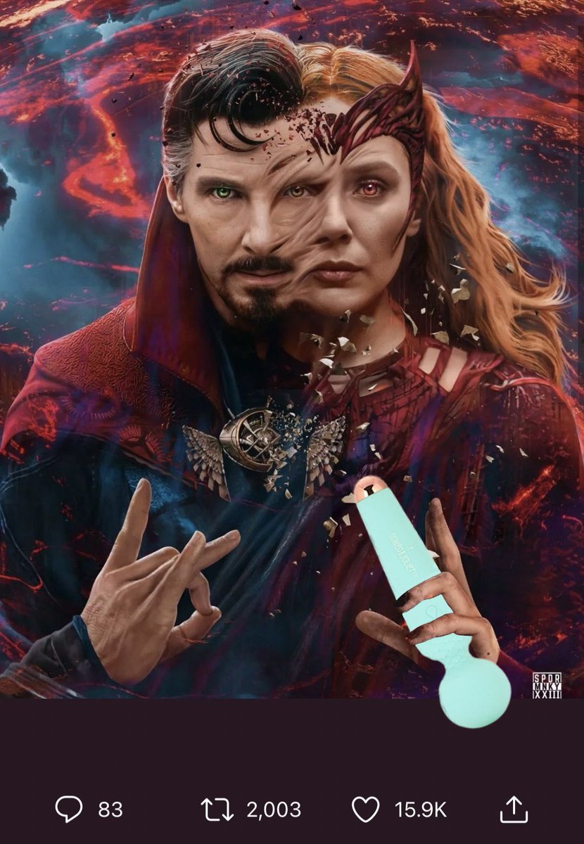 JulietVibe's tweet photo. #DoctorStrange #DoctorStrangeInTheMultiverseOfMadness #DoctorStrangeIsBack Come together and be better with the best wand in the game https://t.co/UhawWnbrTX