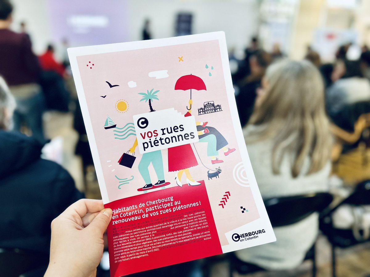 ArriveBenoit's tweet photo. Lancement de la concertation sur la rénovation des rues piétonnes de @VilleCherbourg ce soir. 
👉 Les objectifs : 
✅ Favoriser l'accessibilité de TOUS les publics
✅ Valoriser le patrimoine bâti et #culturel
✅ Végétaliser
✅ Moderniser
✅ Améliorer la #propreté du plateau https://t.co/482eIm7v0k