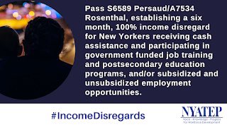 VisionStreetRes's tweet photo. New Yorkers are one emergency away from being able to put food on the table #IncomeDisregards create #Equitable opportunities for low income NYers @NYATEP @GovKathyHochul @LindaBRosenthal @CarlHeastie @SolagesNY
@HeleneWeinstein @AndreaSCousins https://t.co/Et0XvTnqeV