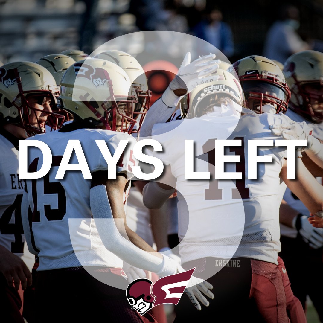 Erskine Football We Re 3 Days Away From Erskine Football S Garnet Gold Boom Event Join Us Starting At 10 Am For The Spring Football Game Followed By Events Such As
