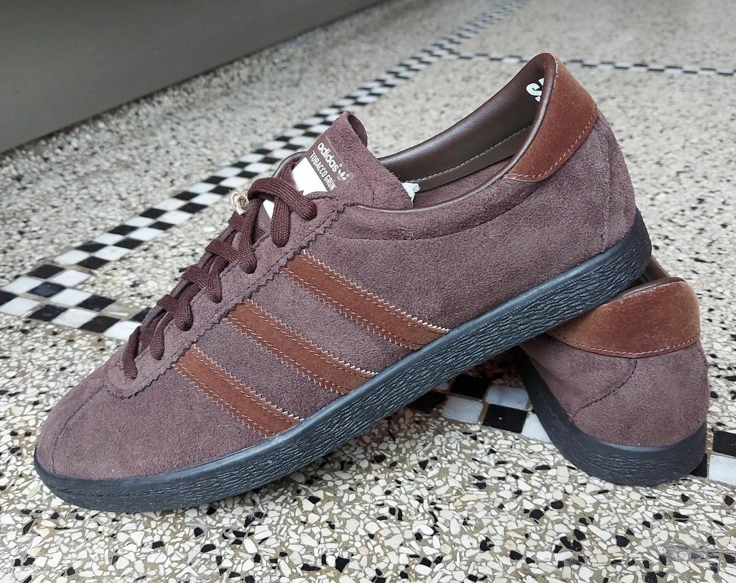 adiFamily on X Unreleased sample adidas Tobacco Gruen These are a sample that got sold on Instagram yesterday and seen a couple in hand pics of the new red and green pairs