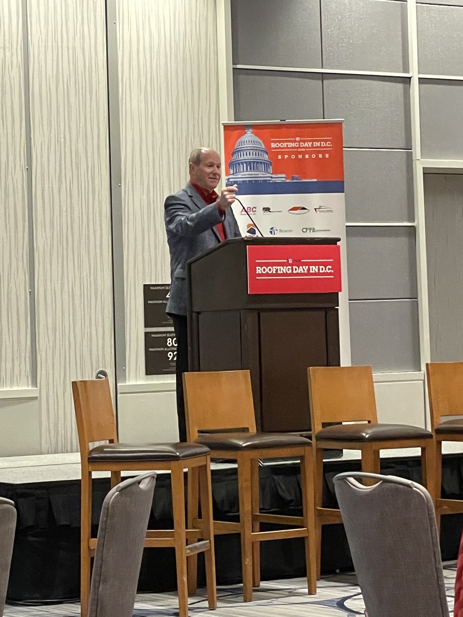 So many great discussions, companies and people at this year's #RoofingDayinDC, including <a href="/NRCA_CEO/">NRCA CEO</a>, National Roofing Contractors Association.