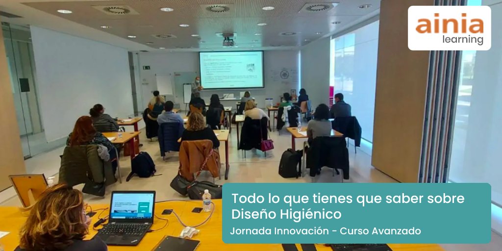 ainiatecnologia's tweet photo. ¿Te gustaría conocer los beneficios que aporta el #diseñohigiénico en términos de sostenibilidad? Te contamos los temas que abordaremos en dos acciones de divulgación y formación que hemos programado desde AINIA para los próximos meses.
▶️https://t.co/UqnXpEHFcp
#AINIALearning https://t.co/fp7ZWVH5Gm