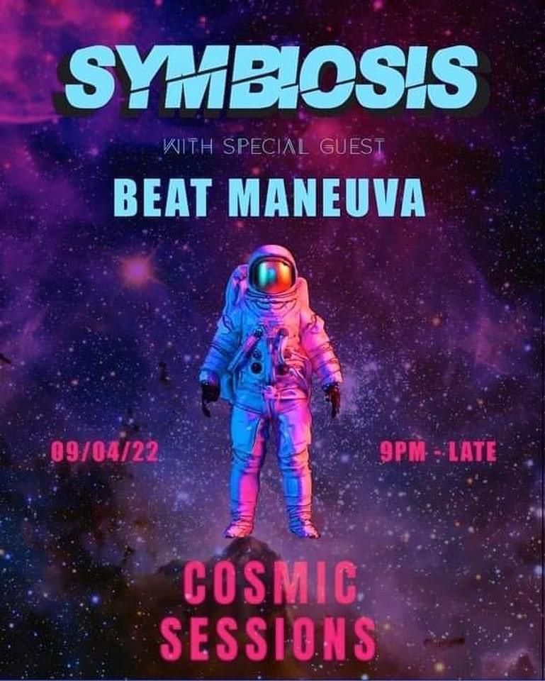 Next up for us, Catch us down at Cosmic Kitchen this Saturday! The Party starts at 9pm! See you there!