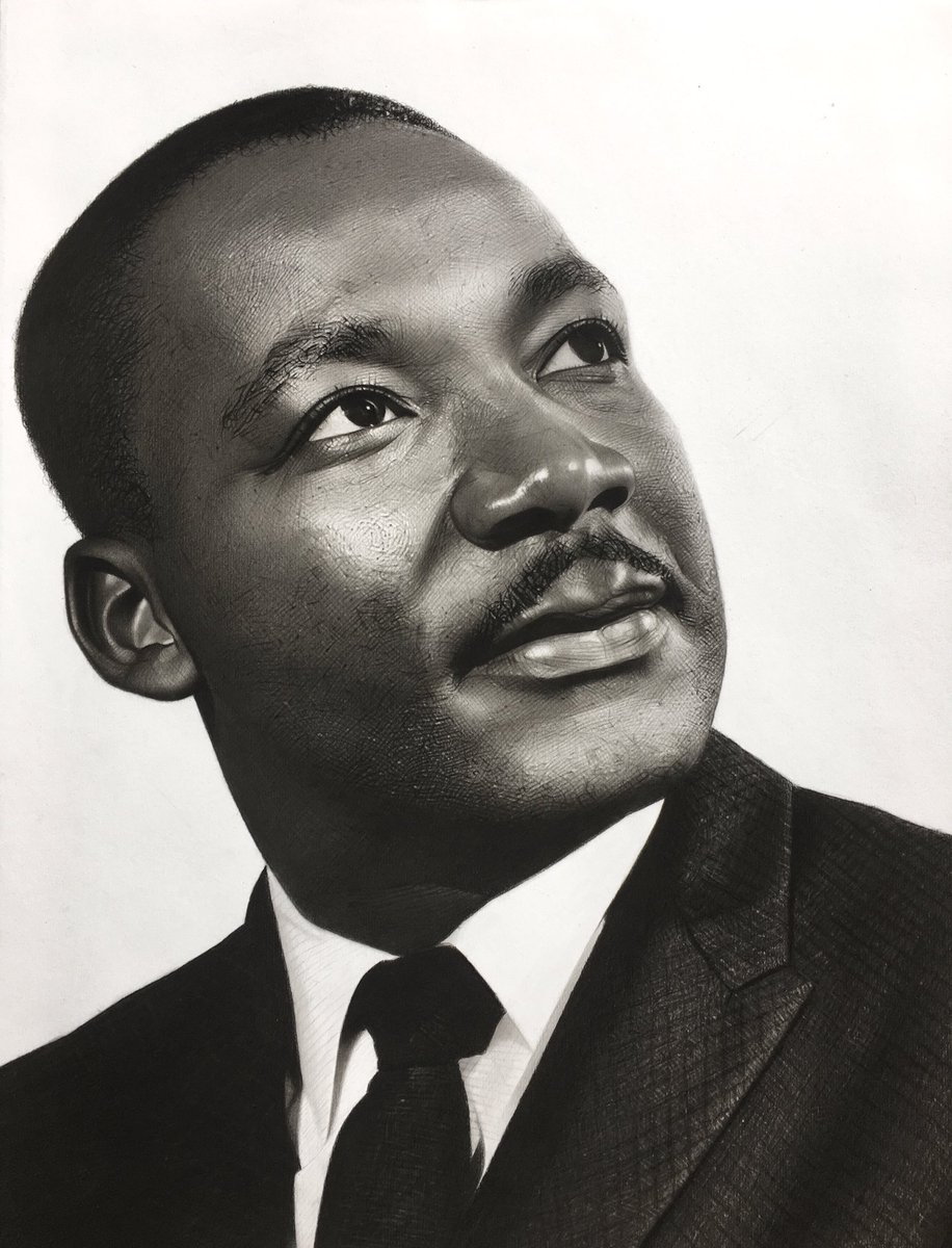 My pencil drawing of Martin Luther King Junior,kindly retweet to make it go viral ❤️