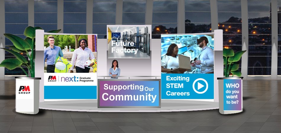 STEMSouthWest_'s tweet photo. PM Group are a leading International #engineering, architecture, project and construction management firm. They manage the design, construction and commissioning of high-tech facilities. They have lots of #STEM roles. #STEMSW2022 #stemsouthwest2022 https://t.co/86BHGLXbsw