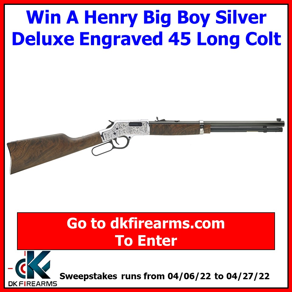 DkFirearms's tweet image. New Gun Giveaway At DK Firearms! WIN A Henry Big Boy Silver Deluxe Engraved 45 Long Colt 

dkfirearms.com/gun-giveaway/

#gungiveaway