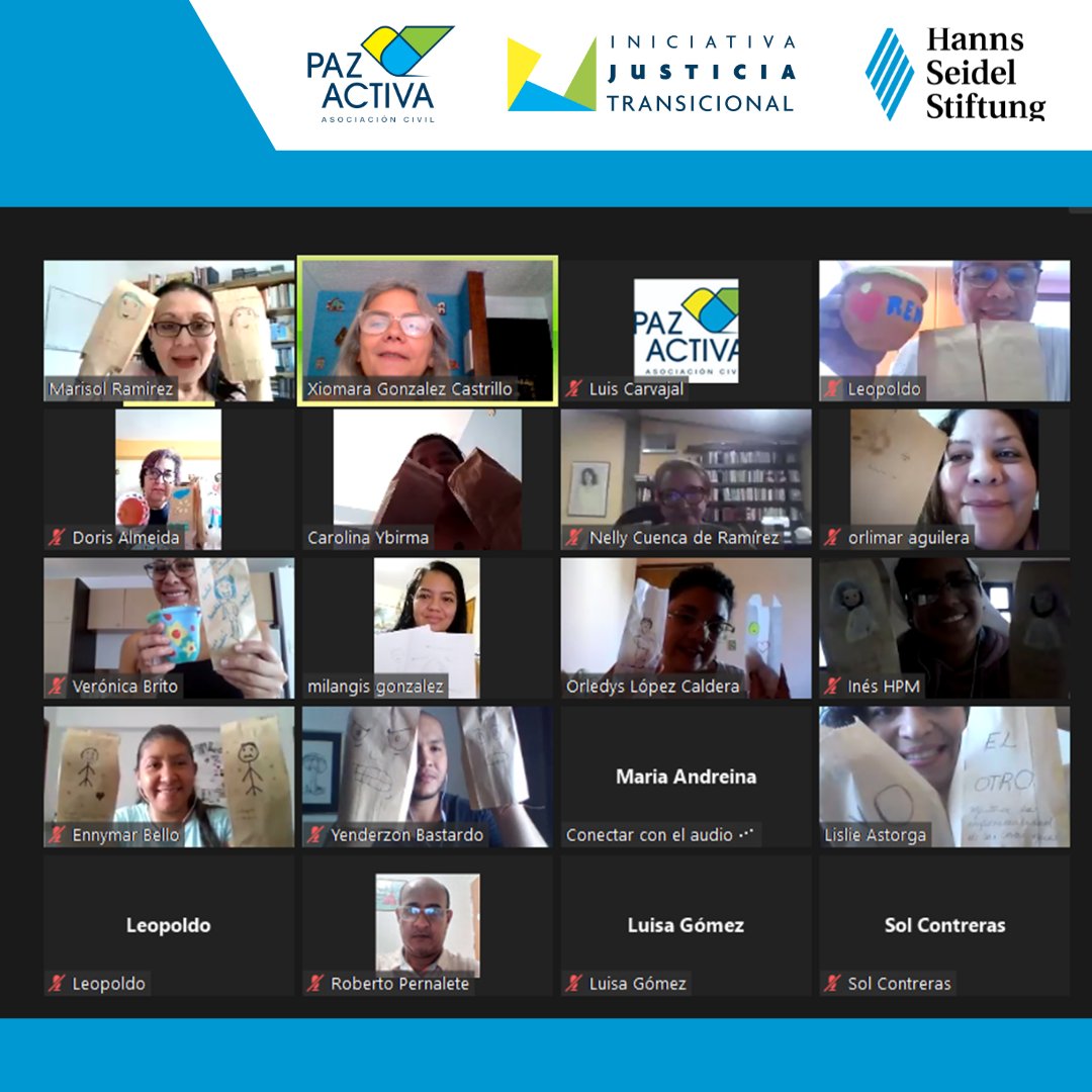 TransicJusticia's tweet photo. Y así culminamos nuestra VII cohorte de Escuelas de Perdón y Reconciliación.
Gracias a este maravilloso grupo.

Recuerda  inscribirte para próximas cohortes a través de https://t.co/LyLstPqhaz

Consulta nuestra bio de Instagram @PazActiva 

#Perdón #Reconciliación #Democracia https://t.co/vwOdmtlyWx