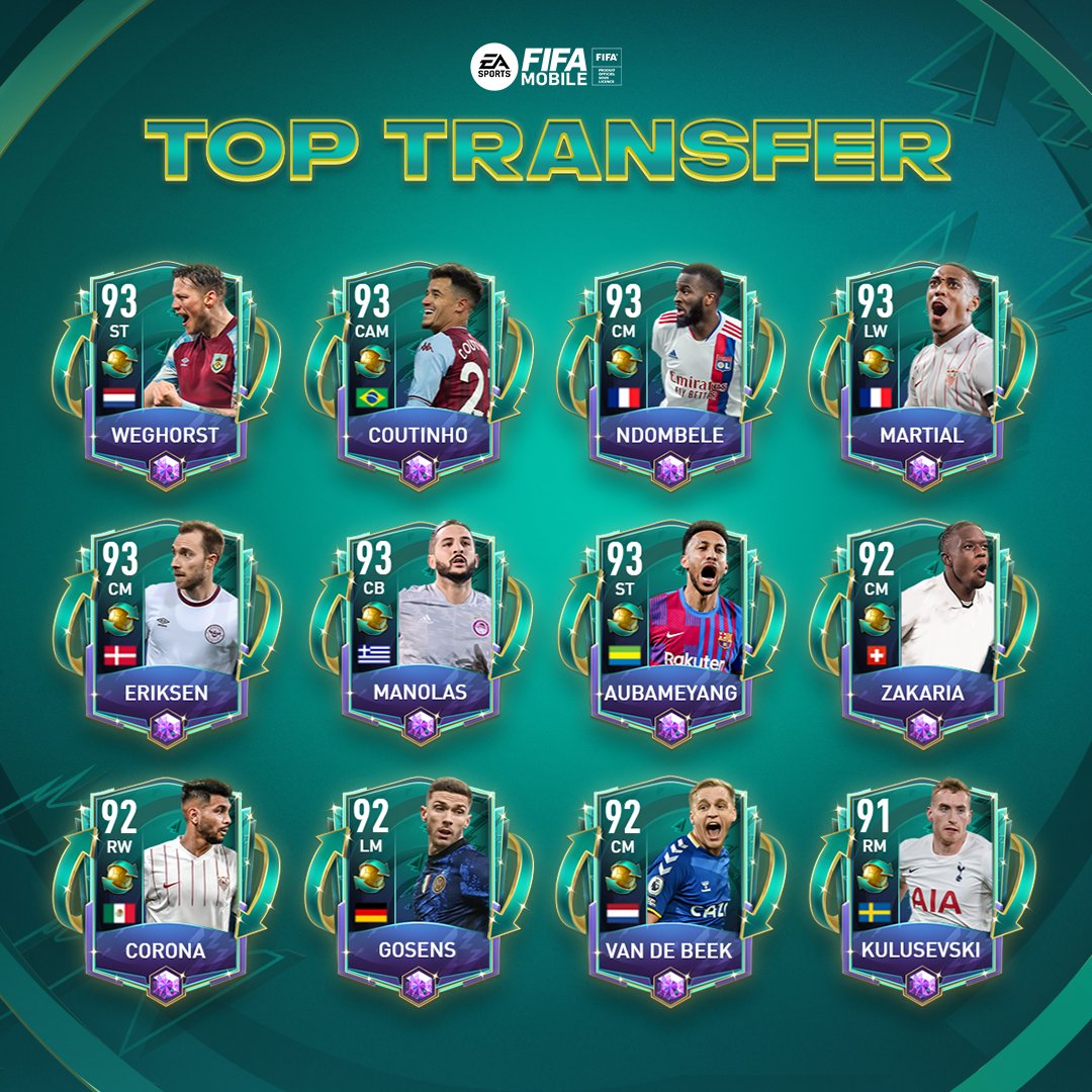 Fifa Mobile Give Your Squad A Mid Season Boost As Fifa Mobile Celebrates Some Of The Biggest Recent Signings In World Football T Co K0pcvhofbe Twitter